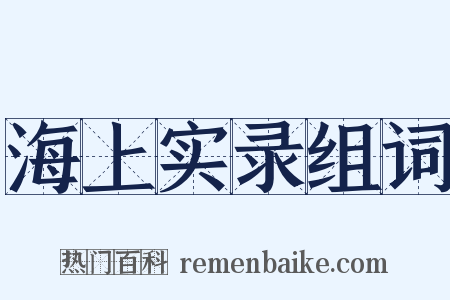 海上实录组词是什么意思的图片